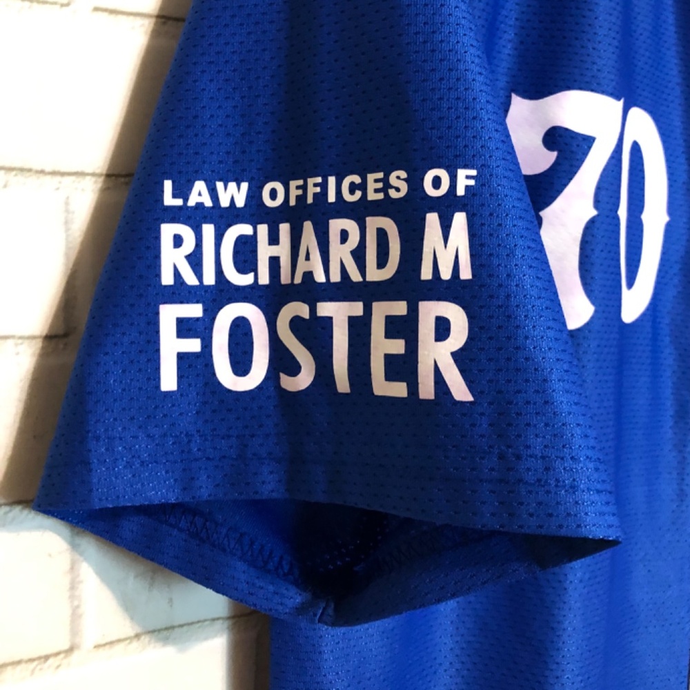 Los Pollos Hermanos Homerunos #70 Waterboy Breaking Bad Blue Baseball Jersey S - Picture 6 of 9